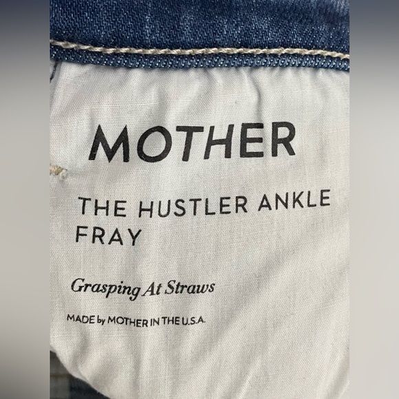 MOTHER‎ The Hustler Ankle Fray in Grasping At Straws Size 24 - Picture 10 of 14